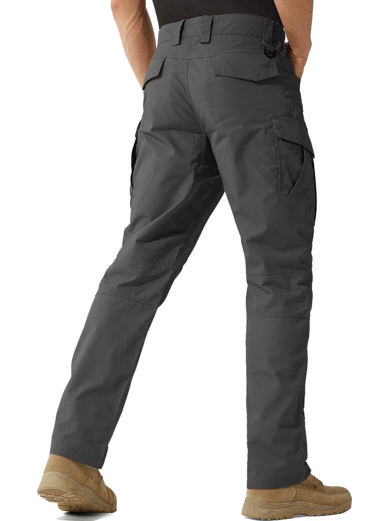 FREE SOLDIER Men's Tactical Pants Water Resistant Ripstop Cargo Work Lightweight EDC Hiking Pants with Multi Pockets (Gray 32W x 32L) - Image 5
